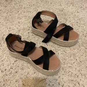 Black Platform Espadrilles